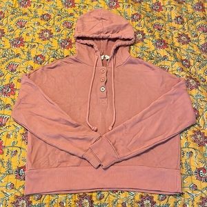 Cropped hoodie sweater
